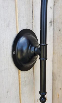 Outlet Pamono Antique Italian Black Pewter Outdoor Wall Lamp