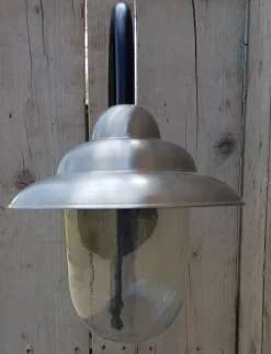 Outlet Pamono Antique Italian Black Pewter Outdoor Wall Lamp