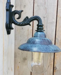 Sale Pamono Antique Italian Green Copper Patina Outdoor Wall Lamp