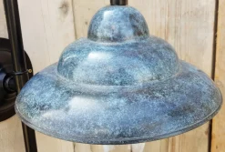 Outlet Pamono Antique Italian Green Copper Patina Outdoor Wall Lamp