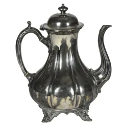 Clearance Pamono Antique Second Half of the 19th Century Sheffield Teapot by Shaw & Fisher