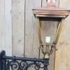Discount Pamono Antique Square Cast Iron and Copper Wall Lantern