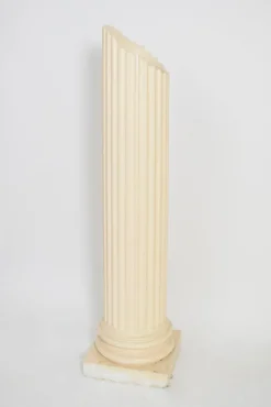 Outlet Pamono Antique Style Plaster Column Floor Lamp, 1970s