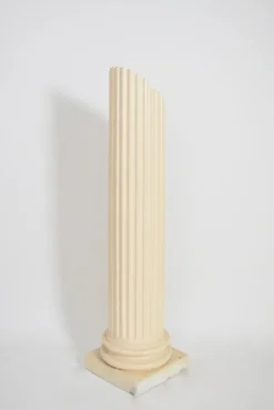 Outlet Pamono Antique Style Plaster Column Floor Lamp, 1970s