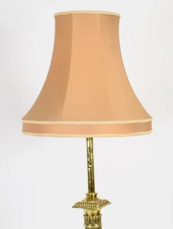 Outlet Pamono Antique Victorian Brass Corinthian Column Telescopic Standard Lamp, 1890s