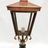 Best Pamono Antique Victorian Classic Copper Pillar Lamp Lantern on Base Outdoor Lamp