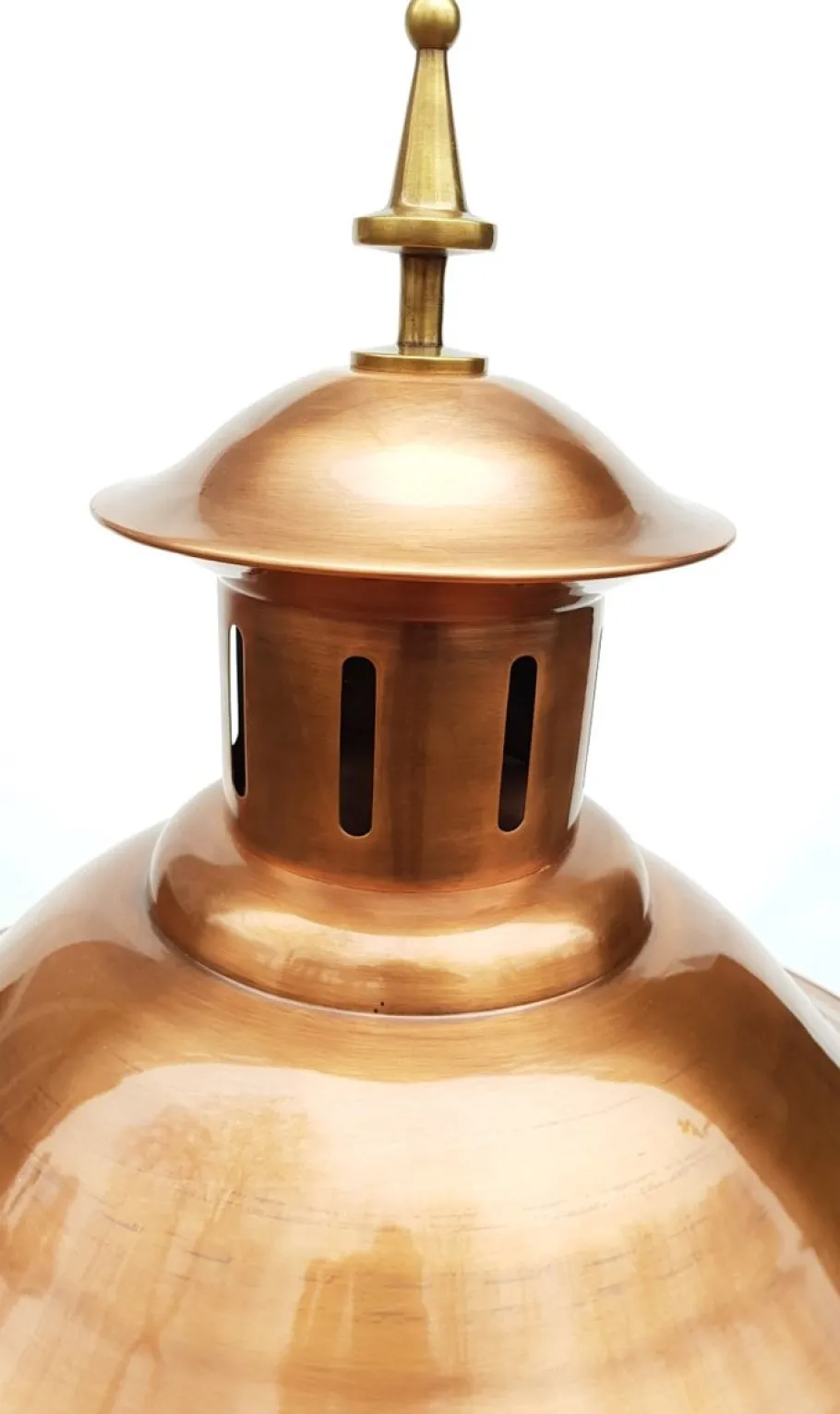 Best Pamono Antique Victorian Classic Copper Pillar Lamp Lantern on Base Outdoor Lamp