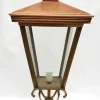 Outlet Pamono Antique Victorian Classic Copper Pillar Lamp Lantern on Base Outdoor Lamp