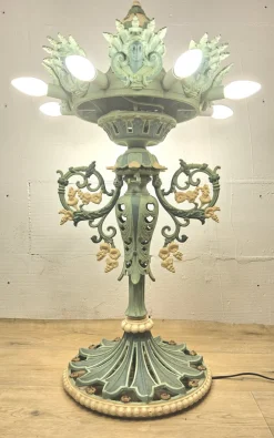 Hot Pamono Antique Victorian Floor Lamp in Cast Iron, 1890s