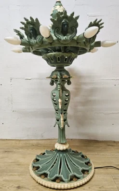Hot Pamono Antique Victorian Floor Lamp in Cast Iron, 1890s