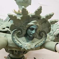 Hot Pamono Antique Victorian Floor Lamp in Cast Iron, 1890s