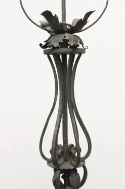 Discount Pamono Antique Wrought Iron Ground Lamp, 1890s
