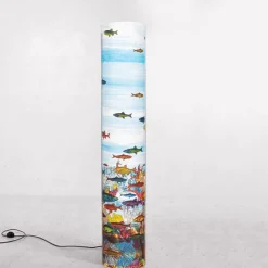 Clearance Pamono Aquarium Floor Lamp by Piero Fornasetti for Antonangeli, 1990s