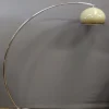 Outlet Pamono Arc Floor Lamp in Marble and Chrome, 1970s