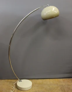 Outlet Pamono Arc Floor Lamp in Marble and Chrome, 1970s