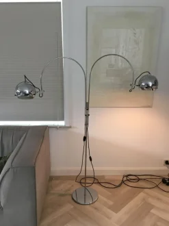 Outlet Pamono Arc Globe Floor Lamp from Gepo Amsterdam, 1970s