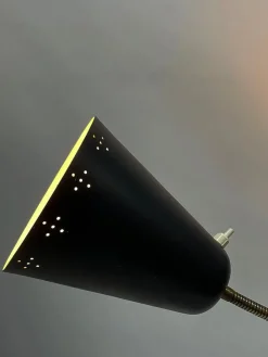 Sale Pamono 3-Arm Floor Lamp with Pierced Metal Matte Shades, 1960s