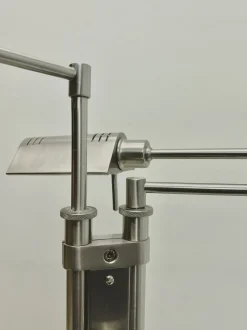 Clearance Pamono 2-Arm Swing Twin Reading Floor Lamp from Holtkotter Leuchten, 1980s