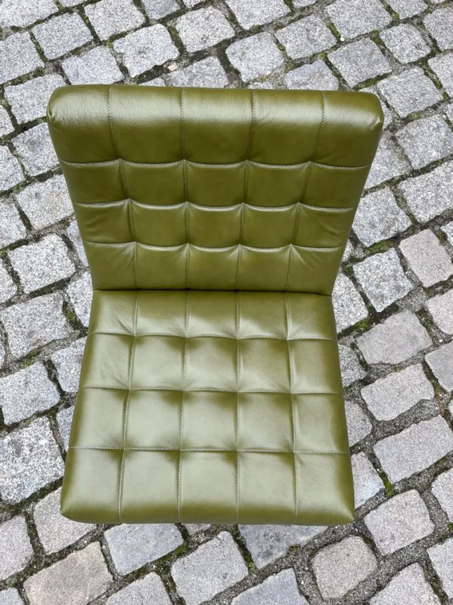 Best Pamono Armchair in Chrome and Faux Leather by Rudolf Horn