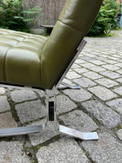Best Pamono Armchair in Chrome and Faux Leather by Rudolf Horn