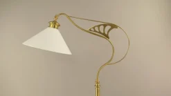 Clearance Pamono Art Deco Adjustable Floor Lamp by Wiener Werkstätte, 1920s