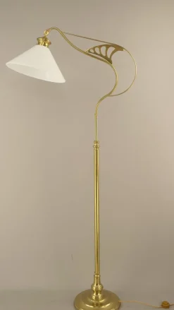 Clearance Pamono Art Deco Adjustable Floor Lamp by Wiener Werkstätte, 1920s