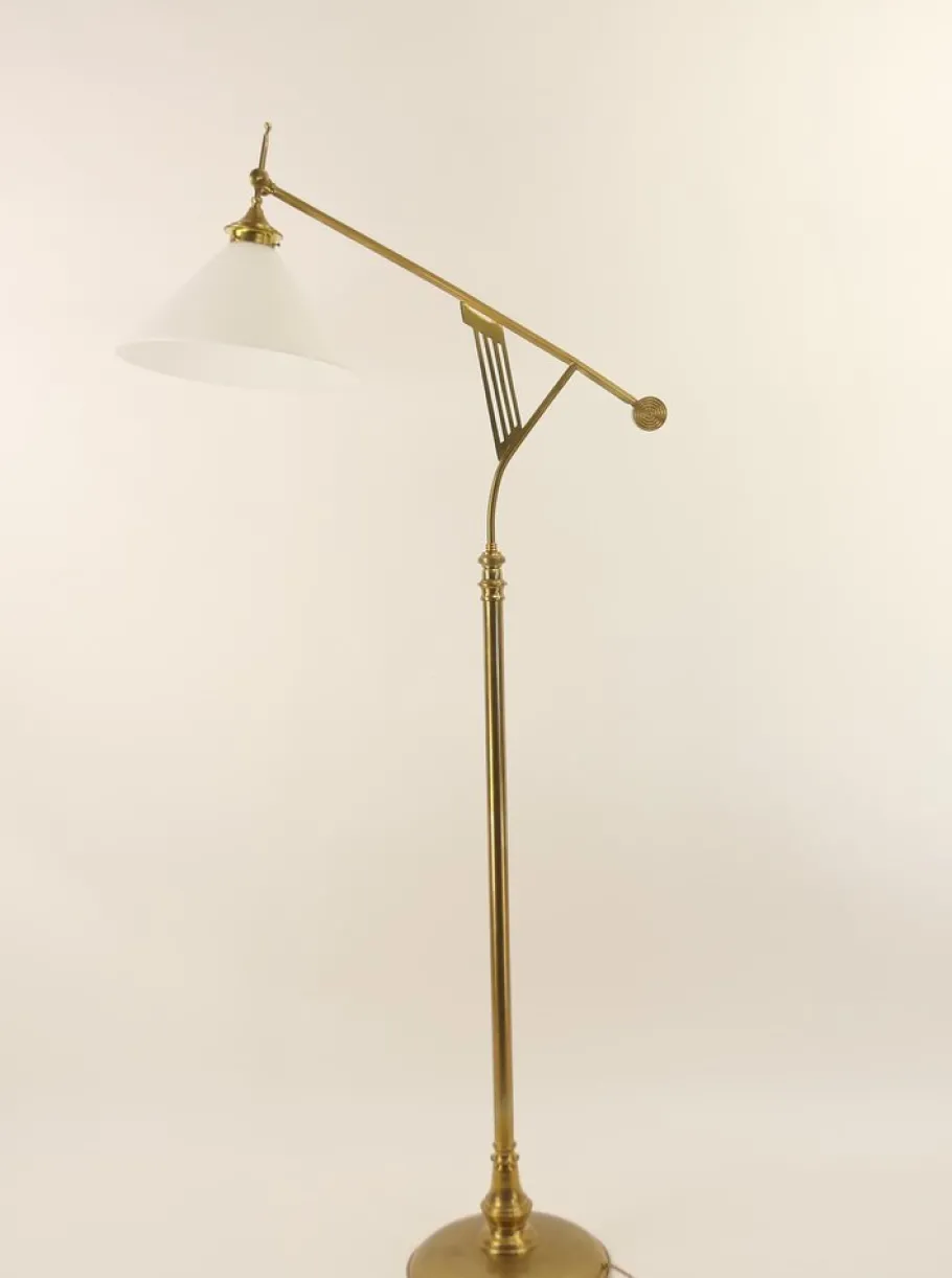 Outlet Pamono Art Deco Adjustable Floor Lamp from Wiener Werkstätte, 1920s