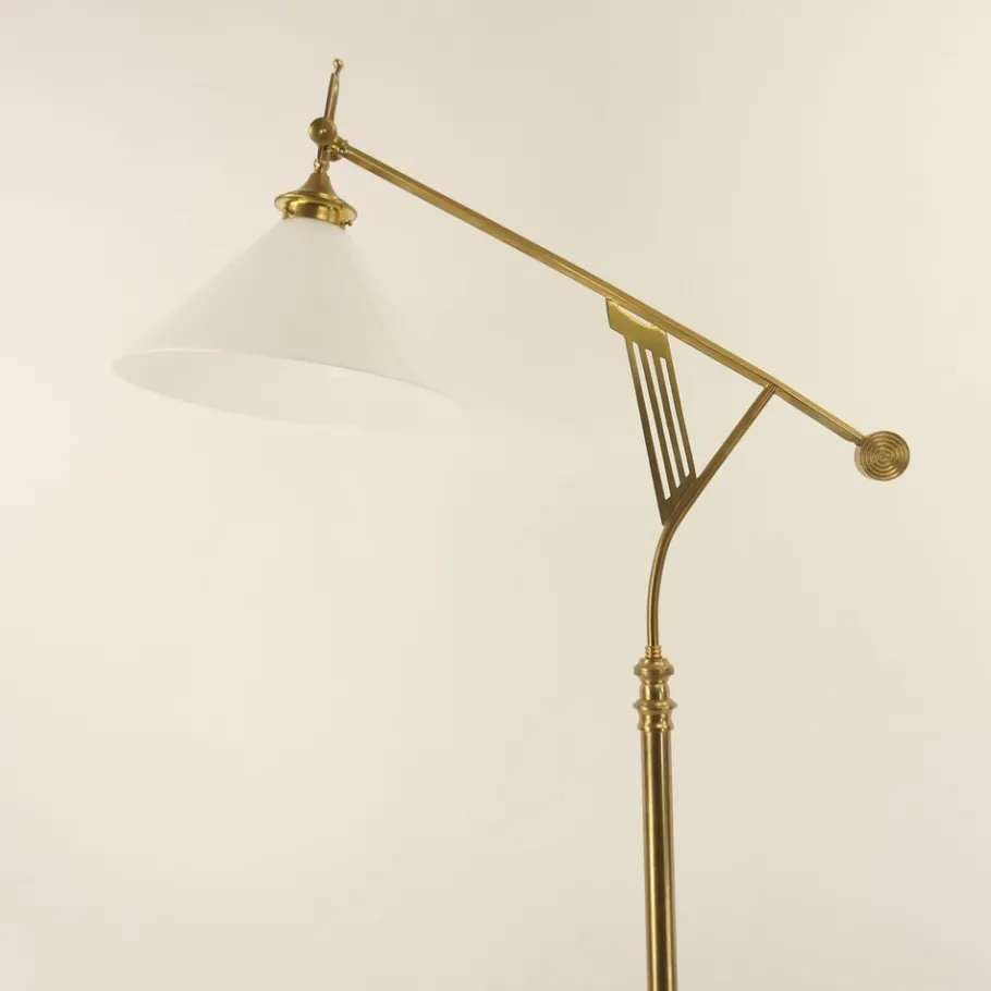 Outlet Pamono Art Deco Adjustable Floor Lamp from Wiener Werkstätte, 1920s