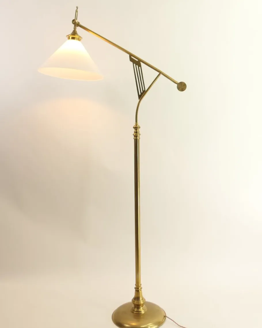 Outlet Pamono Art Deco Adjustable Floor Lamp from Wiener Werkstätte, 1920s