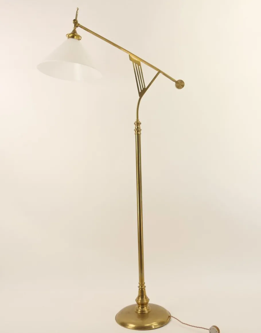 Outlet Pamono Art Deco Adjustable Floor Lamp from Wiener Werkstätte, 1920s