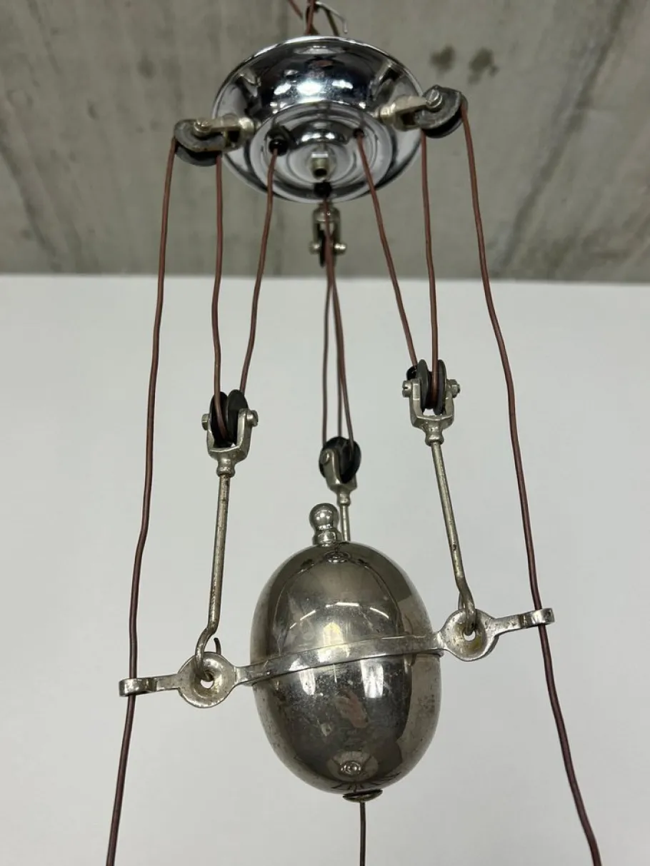 Hot Pamono Art Deco Adjustable Hanging Lamp, 1930s