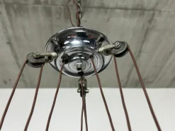 Hot Pamono Art Deco Adjustable Hanging Lamp, 1930s