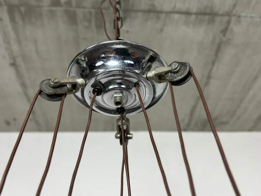 Hot Pamono Art Deco Adjustable Hanging Lamp, 1930s