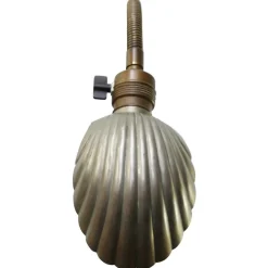 Clearance Pamono Art Deco Belgian Shell Brass Gooseneck Desk Lamp