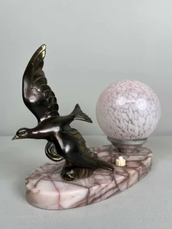 Best Pamono Art Deco Bird Lamp, 1920s