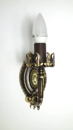 Best Pamono Art Deco Brass and Glass Wall Lamps by Bruno Chiarini, 1940s, Set of 2