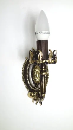 Best Pamono Art Deco Brass and Glass Wall Lamps by Bruno Chiarini, 1940s, Set of 2