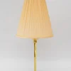 Best Pamono Art Deco Brass Table Lamp with Fabric Shade, Vienna, 1920s
