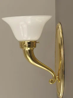 Best Pamono Art Deco Brass Wall Lamps, Austria, 1930s, Set of 2