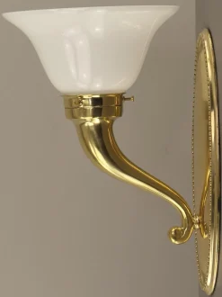 Best Pamono Art Deco Brass Wall Lamps, Austria, 1930s, Set of 2