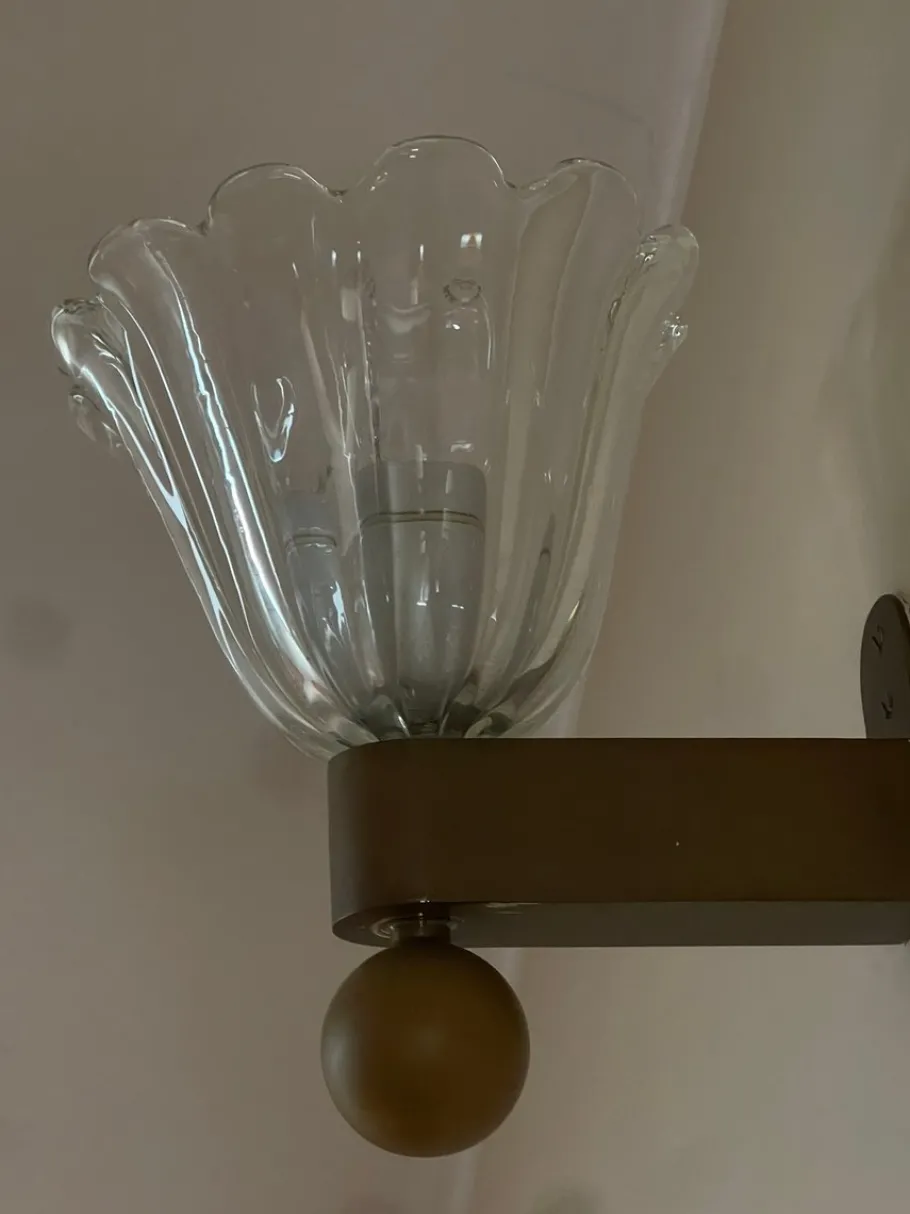 Best Pamono Art Deco Campanula Wall Lights, 1930s, Set of 2