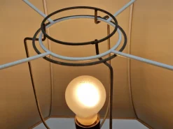 Outlet Pamono Art Deco Carved Turned Wooden Floor Lamp, 1930s