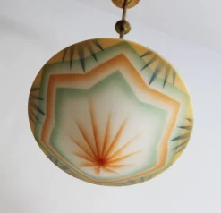 Best Pamono Art Deco Ceiling Lamp, 1930s