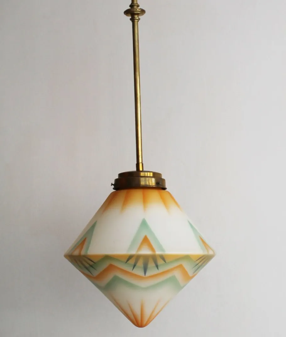 Best Pamono Art Deco Ceiling Lamp, 1930s