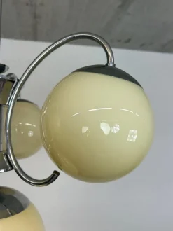 Clearance Pamono Art Deco Chrome Hanging Lamp, 1930s