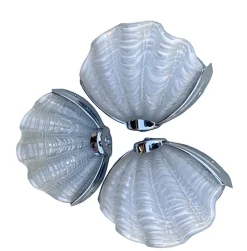 Best Pamono Art Deco Clam Shell Wall Lights, 1930s, Set of 6