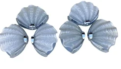 Best Pamono Art Deco Clam Shell Wall Lights, 1930s, Set of 6