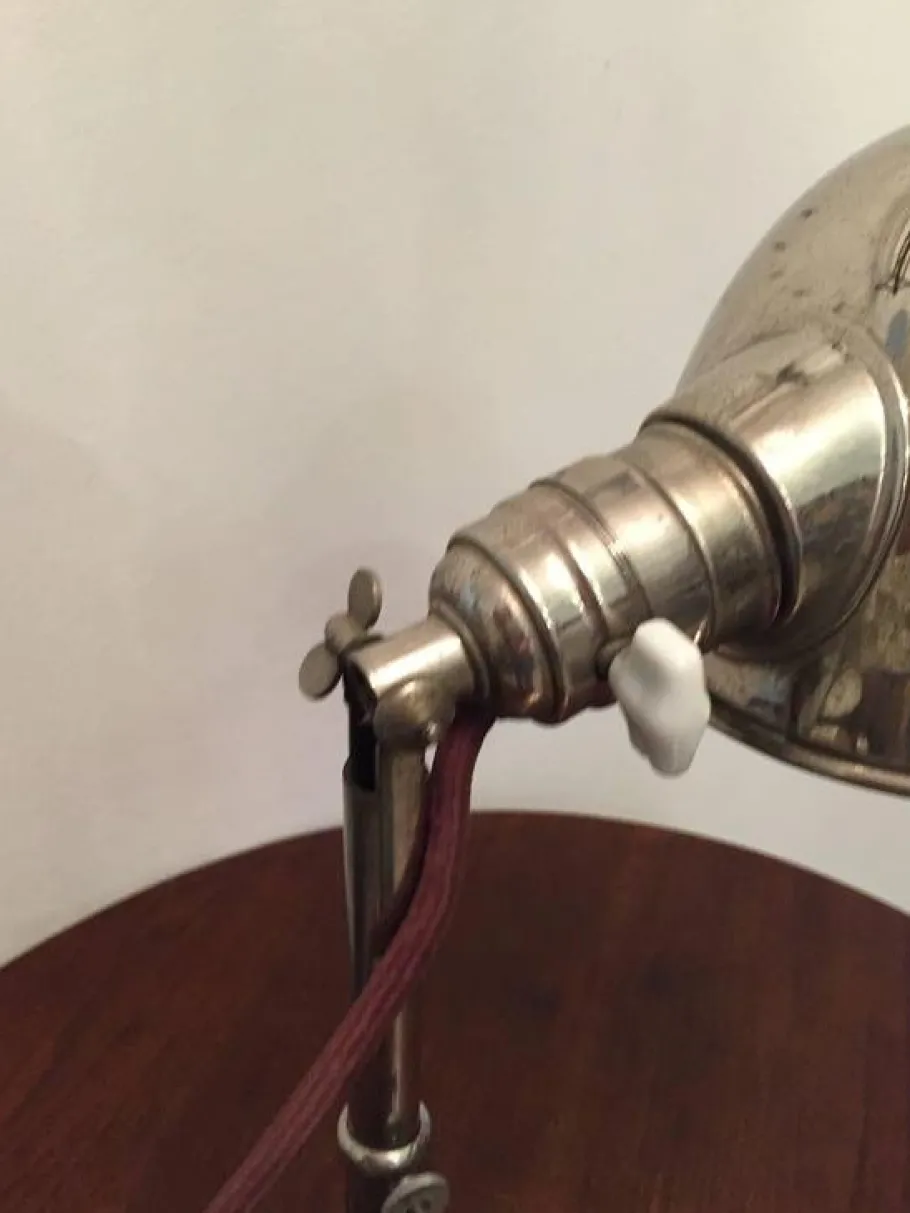 Clearance Pamono Art Deco Clamp Lamp from HALA - Hannoversche Lampenfabrik, 1920s