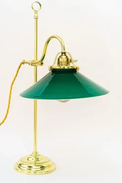 Clearance Pamono Art Deco Condor Table Lamp with Original Antique Glass Shade, Vienna, 1920s