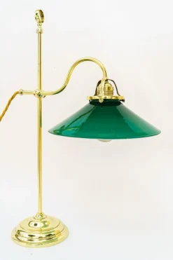 Clearance Pamono Art Deco Condor Table Lamp with Original Antique Glass Shade, Vienna, 1920s